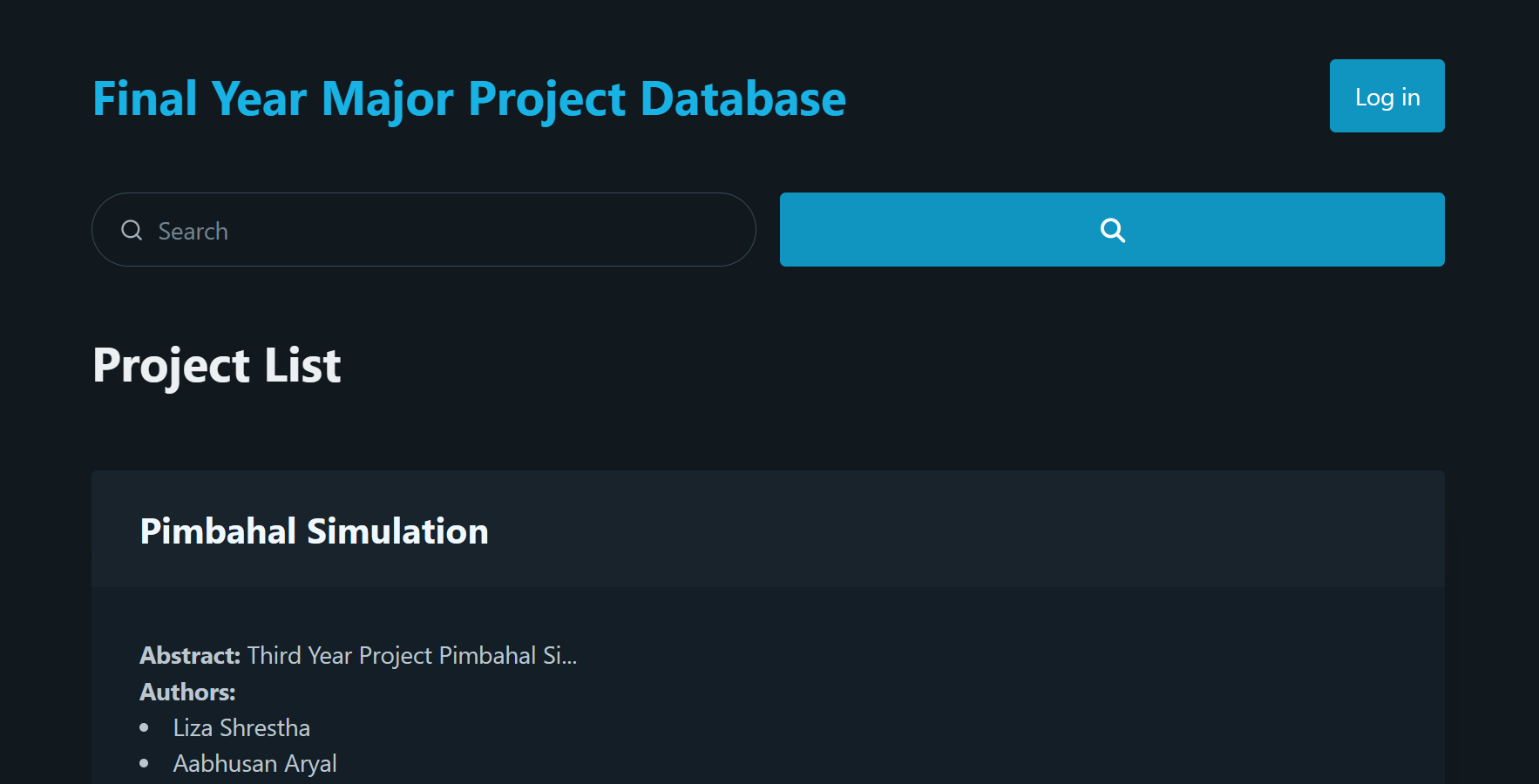 Final Year Project Database System